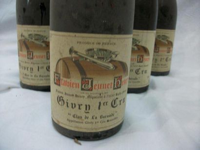 null 6 bouteilles de Givry 1er Cru, Clos de La Baraude, Fabien Jeunet Henry, 1979....