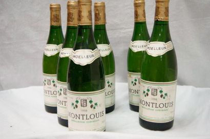 null 6 bouteilles de Montlouis, 1998. (moelleux)