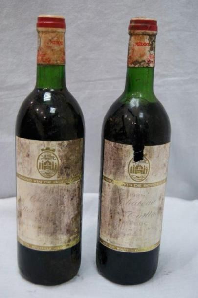 null 2 bouteilles de Médoc, château Roc - Taillade, 1981 (esa, LB et B)