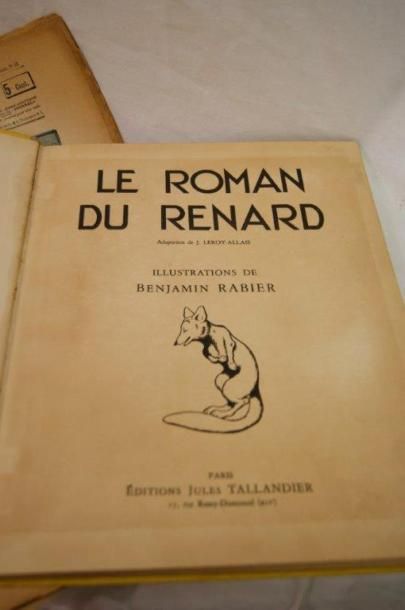 null Lot comprenant le roman du renard illustré par Benjamin Rabier ( edition TALLANDIER...