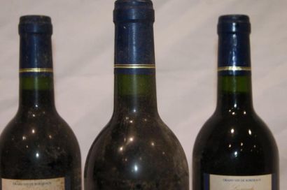 null 3 bouteilles de Chateau de Naujan, baron Philippe de Bellade. 2003