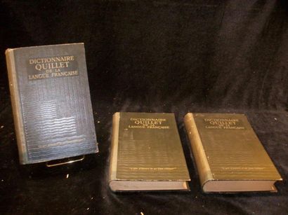 null QUILLET Dictionnaire de la langue française. 3 volumes.