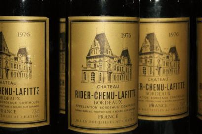 null 12 bouteilles de Château Rider-Chenu-Lafitte, 1976 (LB et B)