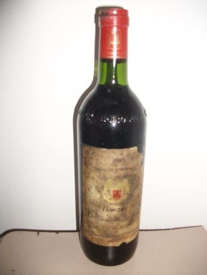 null 1 bouteille de bordeaux, Cotes de bourg, Domaine Les cailloux des Blais, 1983...
