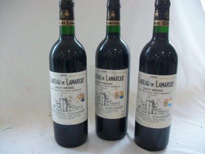 null 3 bouteilles de Haut Médoc, Château Lamarque, 1999.
