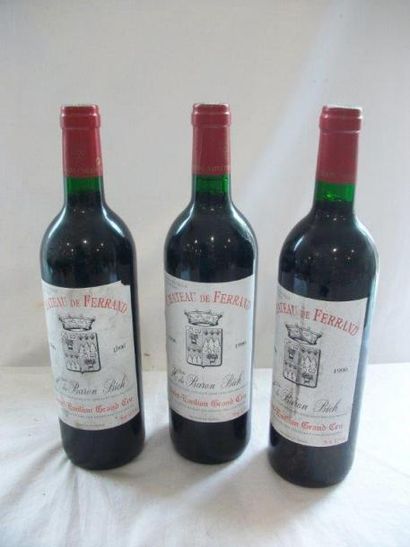 null 3 bouteilles de Saint Emilion, Château Ferrand, 1996