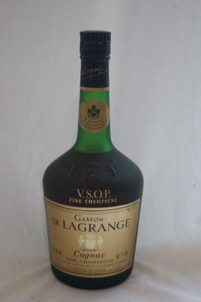 null Bouteille de cognac Fine Champagne, Gaston de Lagrange. 700 ml