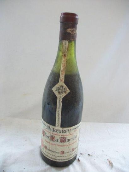 null 1 bouteille de Mercurey, Clos la marche, Bouchard, 1972 (B)