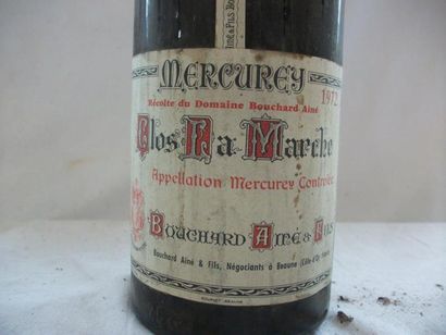 null 1 bouteille de Mercurey, Clos la marche, Bouchard, 1972 (B)