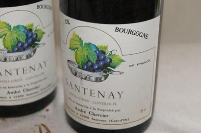null 3 bouteilles de Santenay, A. Cherrier, 1990
