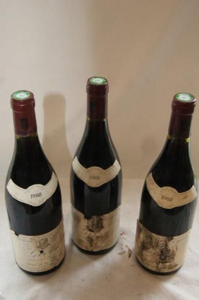 null 3 bouteilles de Givry, Domaine Desvignes, 1988