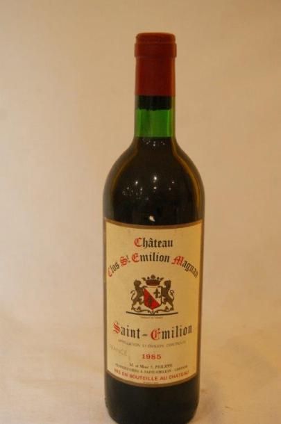null 1 bouteille de Château Clos Saint Emilion Magnan 1985