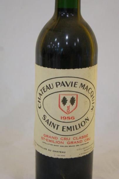 null 1 bouteille de Château Pavie Macquin, 1986