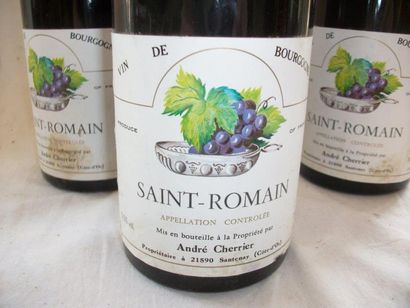 null 3 bouteilles de Saint Roman, André Cherrier, 1990 (1 TLB)