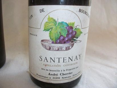 null 3 bouteilles de Santenay, André Cherrier, 1986. (LB, 1 étiquette abîmée)