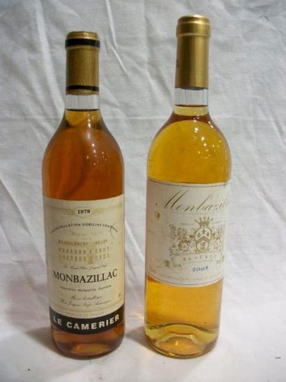 null Lot de 2 bouteilles de Montbazillac : le camérier 1979 ( capsule abimée) et...