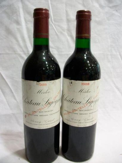 null 2 bouteilles de Médoc, Chateau Sigognac, 1998. esa