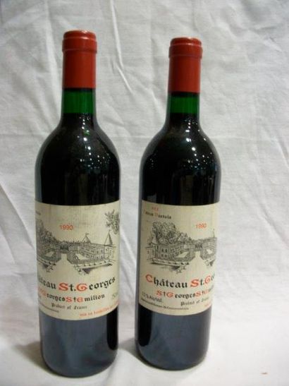 null 2 bouteilles de Chateau St Georges , 1990.