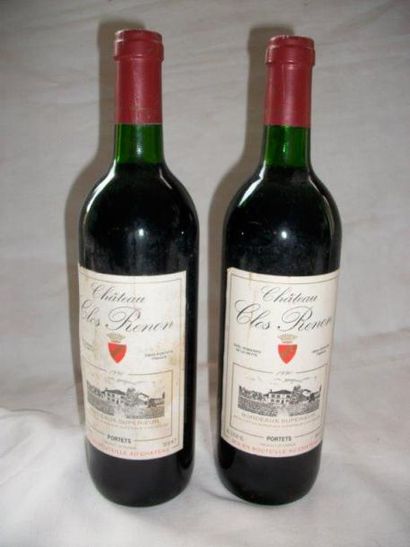 null 2 bouteilles de Château Clos Renon, 1990