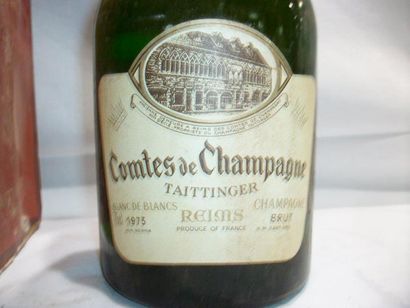 null 1 bouteille de champagne Taittinger, Comtes de champagne, Blanc de Blanc millésimé...