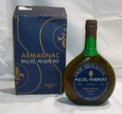 null 1 bouteille de Vieil Armagnac Paluel-Marmont. 70 cl (dans sa boîte, accident,...