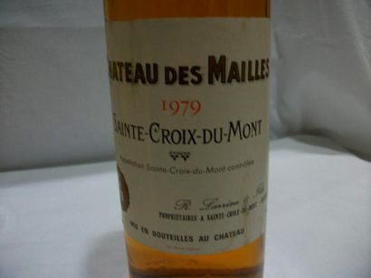 null 7 bouteilles de Sainte Croix du Mont, Château des Mailles, 1979 (LB, léger ...