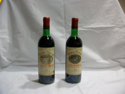 null 2 bouteilles de Côtes de Bordeaux, Château Barreyre, 1977 (ea, B, capsules ...