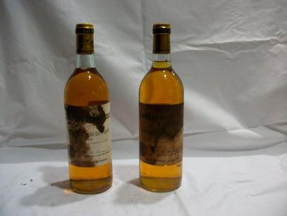 null 2 bouteilles de Sainte Croix du Mont, Château des Mailles, 1979 (étiquettes...