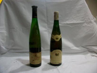 null 2 bouteilles de vin blanc : 1 de Gros Plant du Pays Nantais, Cave de La Perrière,...