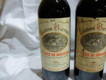 null 5 bouteilles de Premières Côtes de Bordeaux, Château Barreyre, L Viollet, 1975....