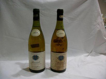 null 2 bouteilles de Meursault, Paul Dupressois, 1988 et 1989. (LB et B, es).