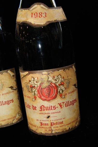 null 2 bouteilles de Côtes de Nuits Villages, Jean Petitot, 1983 (LB)