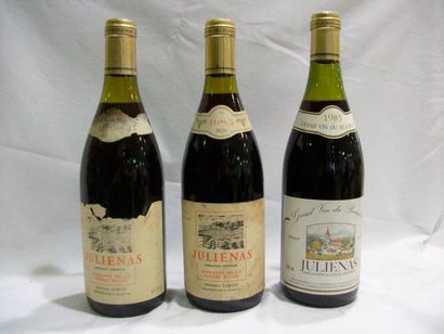null 3 bouteilles de Juliénas 1985.