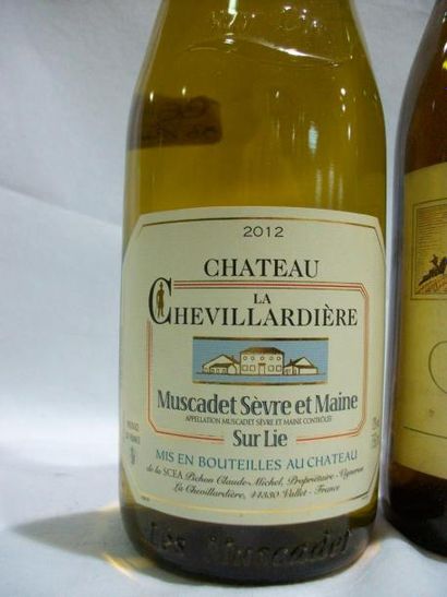 null Lot de 3 bouteilles de vin blanc : 2 de Sancerre 1985, 1 de Muscadet Sèvre et...