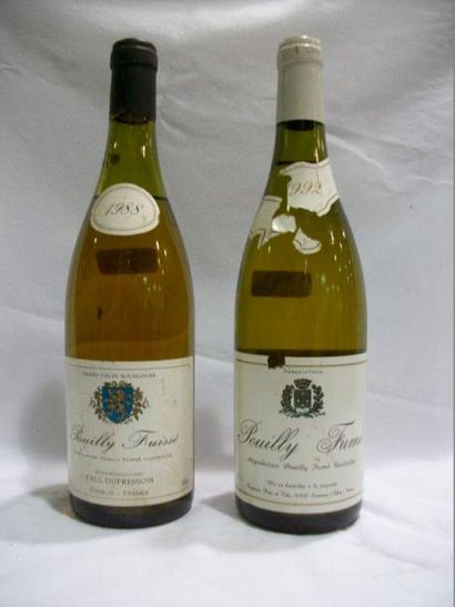 null 2 bouteilles de vin blanc, Fouassier Père et Fils : Pouilly Fuissé 1988 (B)...
