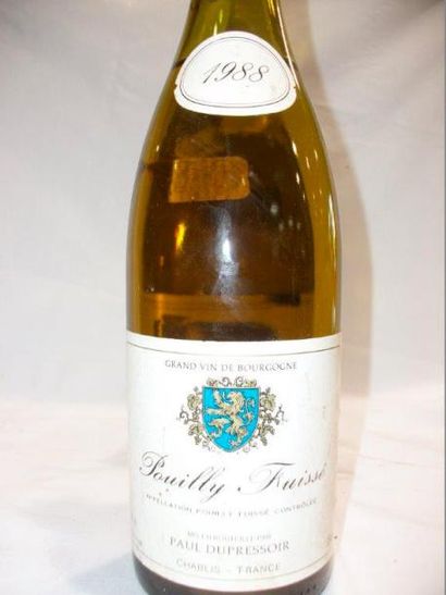 null 2 bouteilles de vin blanc, Fouassier Père et Fils : Pouilly Fuissé 1988 (B)...