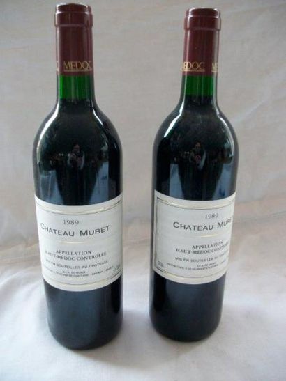 null 2 bouteilles de Haut Médoc, Château Muret, 1989