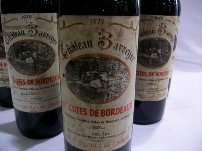 null 6 bouteilles de Premières Côtes de Bordeaux, Château Barreyre, 1979 (une date...
