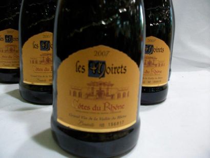 null 6 bouteilles de Côtes du Rhône, Les Moiretsn 2007.
