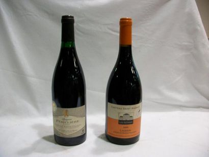 null Lot de 2 bouteilles de Côtes du Rhône Villages : Château Saint Maurice 2004...