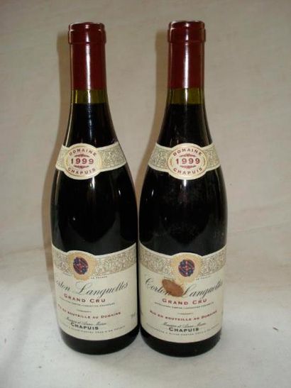 null 2 bouteilles de Corton Languettes Grand cru, Domaine Chapuis, 1999