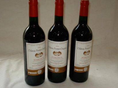 null 3 bouteilles de Margaux, Château Pontet-Chappaz, 2004