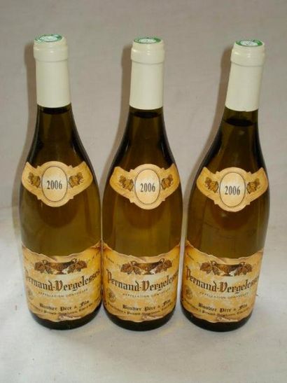 null 3 bouteilles de Pernand Vergelesses blanc, Boudier, 2006