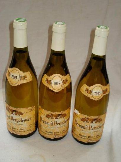 null 3 bouteilles de Pernand Vergelesses blanc, Boudier, 2005