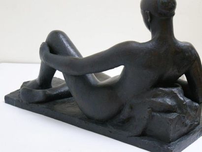 Marcel GIMOND 1894-1961 Marcel GIMOND 1894-1961
Femme allongée, 1928
Bronze à patine...