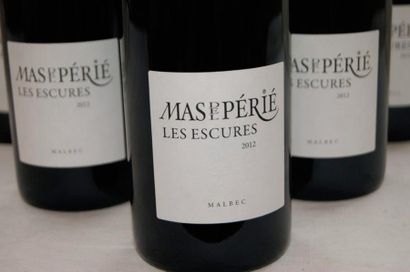 null 6 bouteilles de Cahors, Mas del Périé, Les Escures, 2012.