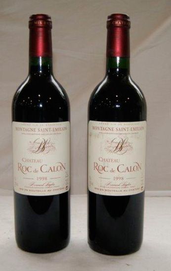 null 2 bouteilles de Montagne Saint Emilion, Château Roc de Calon, 1998.