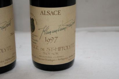 null 2 bouteilles de Pinot noir, Rouge de Saint Hippolyte, René Klein, 1997 (LB pour...