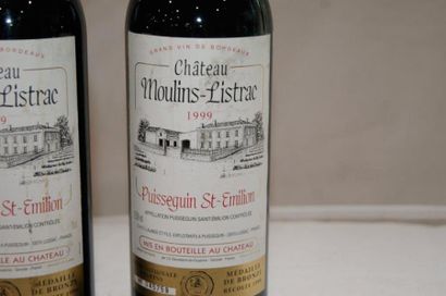 null 2 bouteilles de Puisseguin Saint Emilion, Château Moulins-Listrac, 1999 (es...