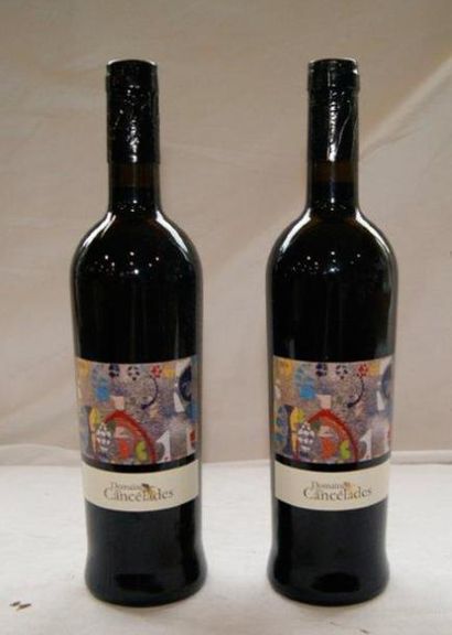 null 2 bouteilles de vin des Côtes du Luberon, Domaine des Cancélades, 2007.